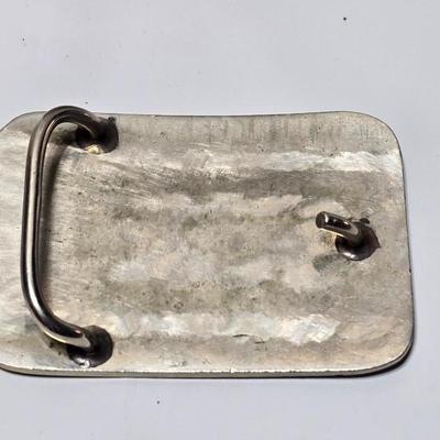 1776-1976 200 Years US Homegrown La Venta Bloomington Ind. Marijuana Hall of Fame Belt Buckle & Green and Silver Weed belt buckle