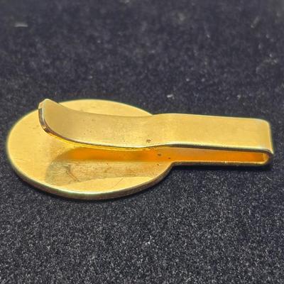 Vintage tie bar - enamel bicycle tandem - Pocket Knife - and a retractable cable / chain key ring