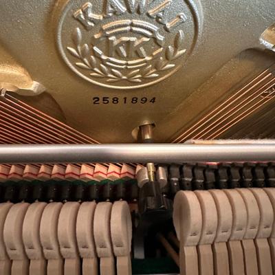 Kawai K-3 piano w original red dust cover