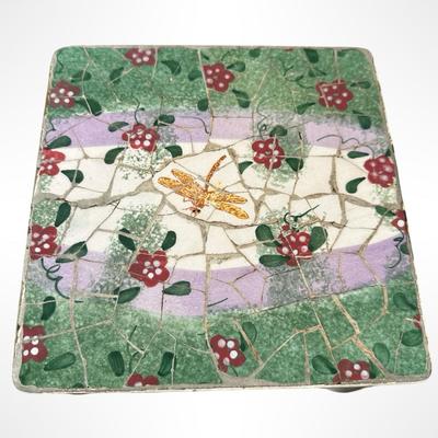 Mosaic Tile-Top Accent Table