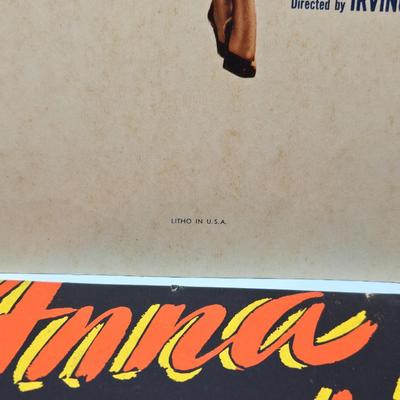 Two 1949 Columbia Pictures Corp. Anna Lacasta - Paulette Goddard - screen play Litho both numbered 49/408 tagboard posters