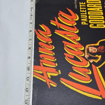 Two 1949 Columbia Pictures Corp. Anna Lacasta - Paulette Goddard - screen play Litho both numbered 49/408 tagboard posters