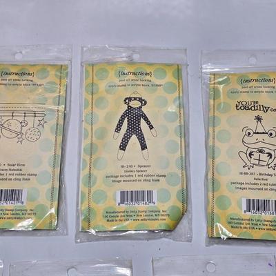 Crafting Stamps - Brand new - Dare 2B Artzy clear stamps - Red Rubber unmounted stamps - Unity stamp Company stamps