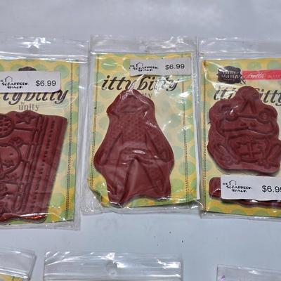 Crafting Stamps - Brand new - Dare 2B Artzy clear stamps - Red Rubber unmounted stamps - Unity stamp Company stamps