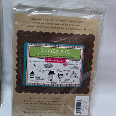 New sealed crafting stamps - Unity stamp co. & other new pre-cut un-mounted red rubber repositionable stamps