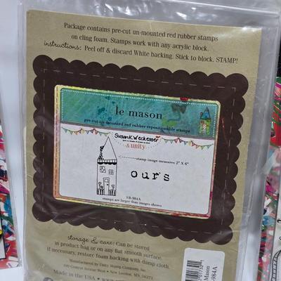 Crafting Stamps - Brand new - Dare 2B Artzy clear stamps - Red Rubber unmounted stamps - Unity stamp Company stamps