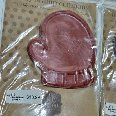 Brand new crafting stamps - Unity stamp Company - red rubber un-mounted stamps UNOPENED UNUSED