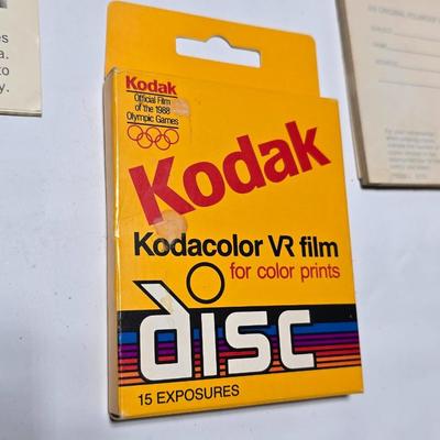 Vintage Polaroid Square Shooter land camera with distance finder and focused Flash in original box with contents and new sealed film.