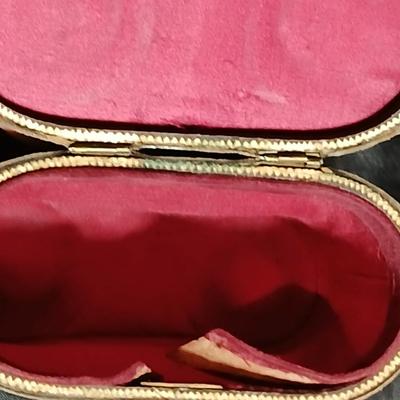 Antique opera glasses with leather case