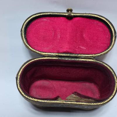 Antique opera glasses with leather case