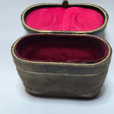 Antique opera glasses with leather case