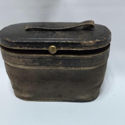 Antique opera glasses with leather case