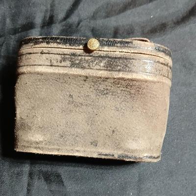 Antique opera glasses with leather case