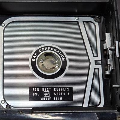 Clean - Vintage GAF Colt 97 Super 8 Zoom Movie Camera with accessories in original box