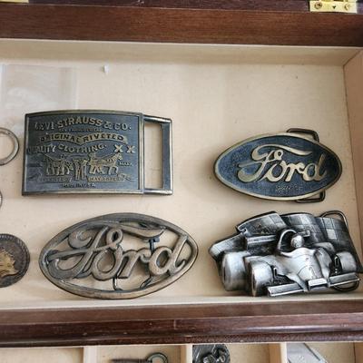 Jewelry Lot Mens & Womens Belt Buckles, Cufflinks, Awards Pins ,Money Clip, Earings, Pins .