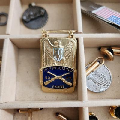 Jewelry Lot Mens & Womens Belt Buckles, Cufflinks, Awards Pins ,Money Clip, Earings, Pins .