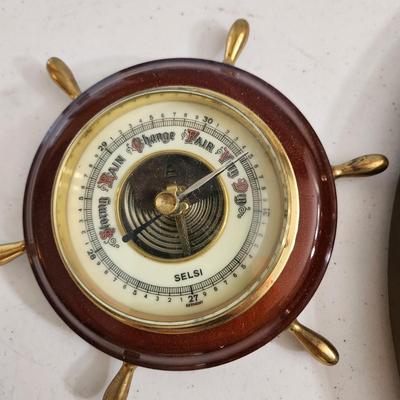 Lot of 3 Weather Stations , Airguide Zodiac, Barometer Springfield , Germany