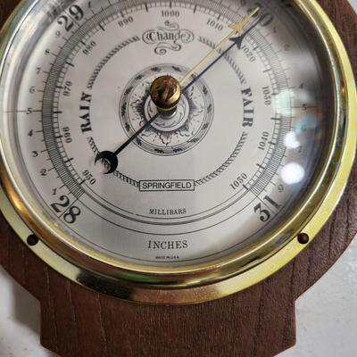 Lot of 3 Weather Stations , Airguide Zodiac, Barometer Springfield , Germany