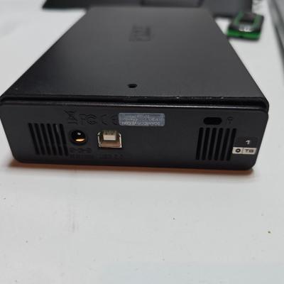 Computer accessories - Rockingfish Cooling stand - Canon scanner - Cricket wifi - and a pair of Juster speakers