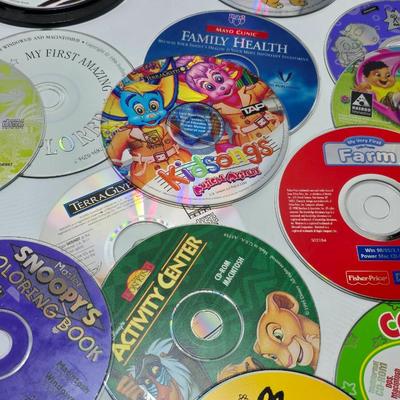 Assortment of Computer games - Sims - Preschool - ABC'S - Counting - and more - Great lot of games for kids!