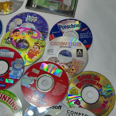 Assortment of Computer games - Sims - Preschool - ABC'S - Counting - and more - Great lot of games for kids!
