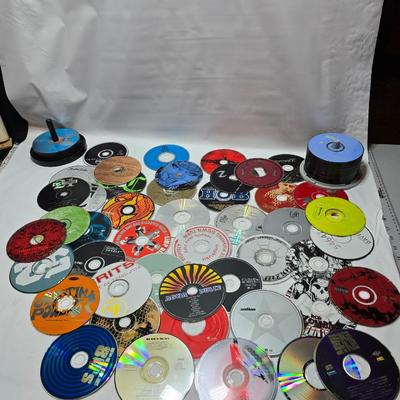 Huge assortment of CD Music discs without cases - Korn - 21 Guns - Austin Powers - Limp Biscuit - Cypress Hill and many more!