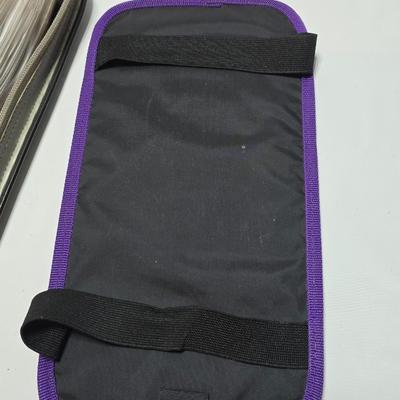 Zippered Storage for automobiles FULL of cd music - with a cd visor storage unit