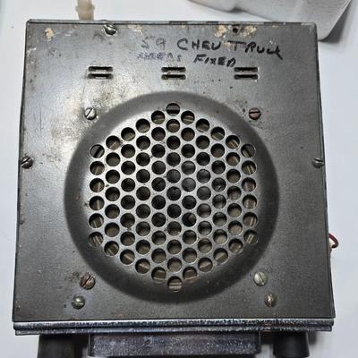 Two older auto car radios - Ford & 59' Chevy Truck with a new set of Emerson speakers