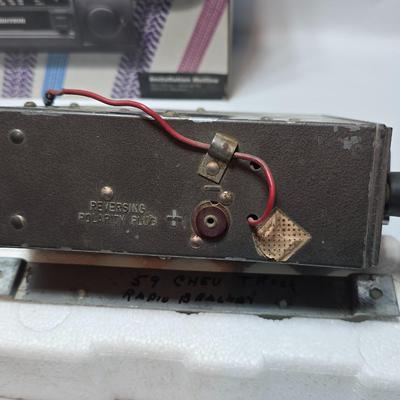Two older auto car radios - Ford & 59' Chevy Truck with a new set of Emerson speakers