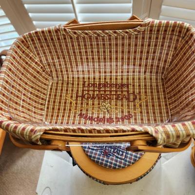Lot of 5 Vintage Longaberger Baskets all w Liners