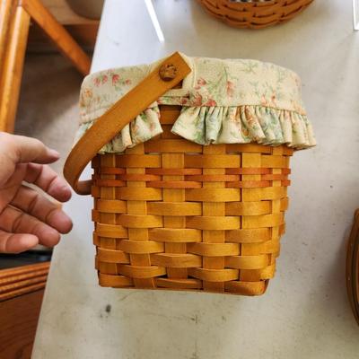 Lot of 5 Vintage Longaberger Baskets all w Liners