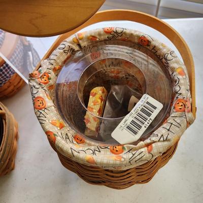 Lot of 5 Vintage Longaberger Baskets all w Liners