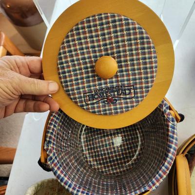 Lot of 5 Vintage Longaberger Baskets all w Liners