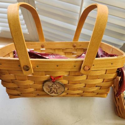 Lot of 5 Longaberger Baskets Happy Birthday , Small Change Purse,