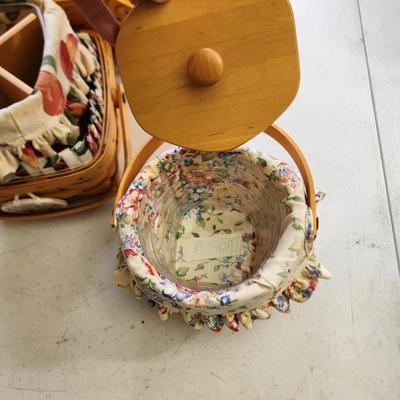 Lot of 5 Longaberger Baskets Happy Birthday , Small Change Purse,