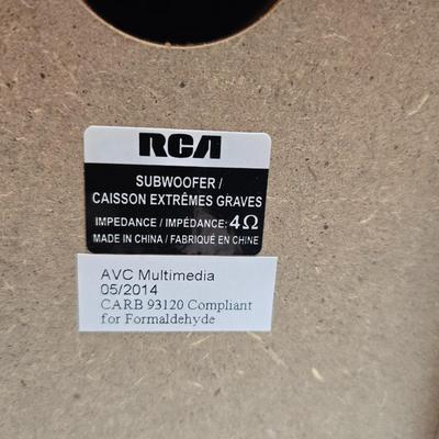 RCA Home theater system RT2781BE Surround sound speakers with original manual and remote control