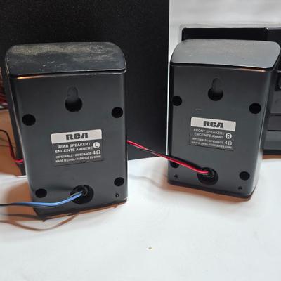 RCA Home theater system RT2781BE Surround sound speakers with original manual and remote control