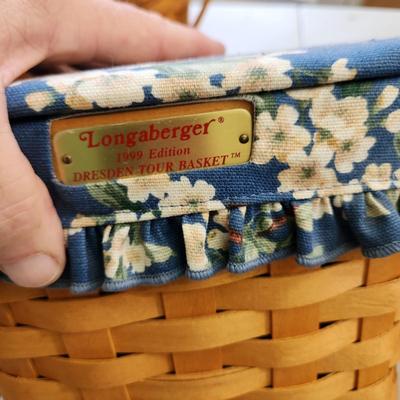 Lot of 4 Longaberger Baskets Woven Memories 2000, Chicken Lid, Ice Bucket ,