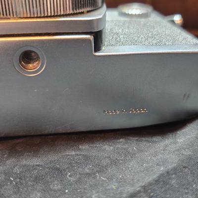 Petri 35MM FTE Camera With several Petri Lenses and nice leather Case and a tri[od