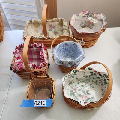 Lot of 6 Longaberger Baskets