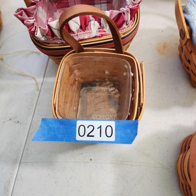 Lot of 6 Longaberger Baskets