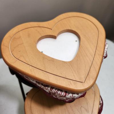 2 Longaberger Baskets To Mom with Love & Heart Shape Baskets