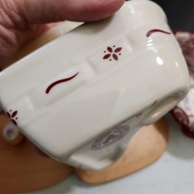 2 Longaberger Baskets To Mom with Love & Heart Shape Baskets