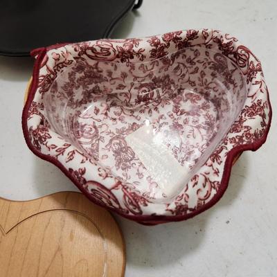 2 Longaberger Baskets To Mom with Love & Heart Shape Baskets