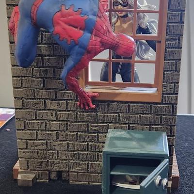 Sale Photo Thumbnail #79: Classic Marvels Spider Man lot Blow up doll Black Cat. Diamond Select 

Will receive all items pictured as is