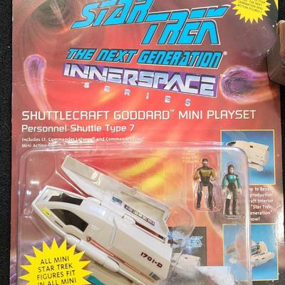 Sale Photo Thumbnail #166: Vintage Star Trek Next Generation Goddard Shuttlecraft type 7 1994 & other items

Will receive all items pictured as is.