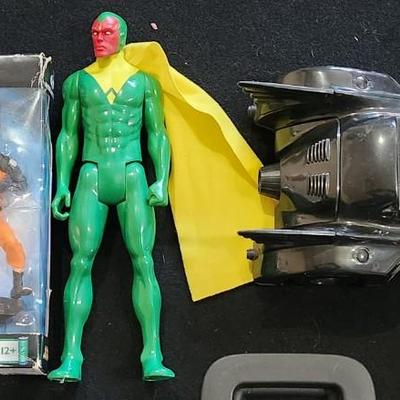 Sale Photo Thumbnail #145: Vintage Marvels X-men Maggot & Naruto. Plus Batmobile w/ Bat mask

All items in great condition
