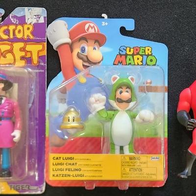 Sale Photo Thumbnail #138: Vintage Tiger Toys Inspector Gadget & Jakks Pacific Nintendo Super Mario Cat Luigi Action Figure & other grab bag items Lot. 

Will receive all items pictured as is.