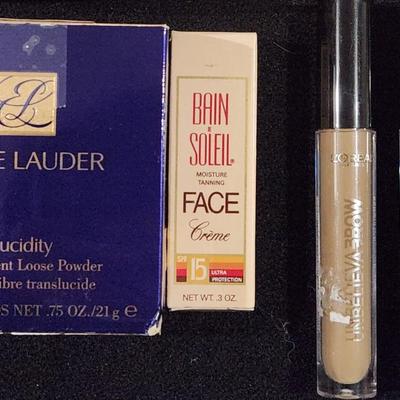 Sale Photo Thumbnail #68: New Unused Estée Lauder Lucidity Translucent Loose Powder Mary-Kay Moisturizers & Victoria Secret Perfume.

Will receive all items pictured as is