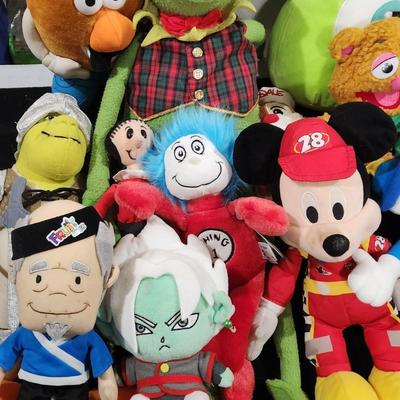 Sale Photo Thumbnail #149: Huge Stuffed Animal Plushie lot Mr. Potato Head Mickey Shrek & Many more

Will receive all items pictured as is
